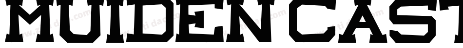 Muiden Castle Script字体转换